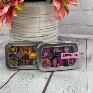NWT Cowgirl and Horse lover Themed magnet Set boho western coquette  girl